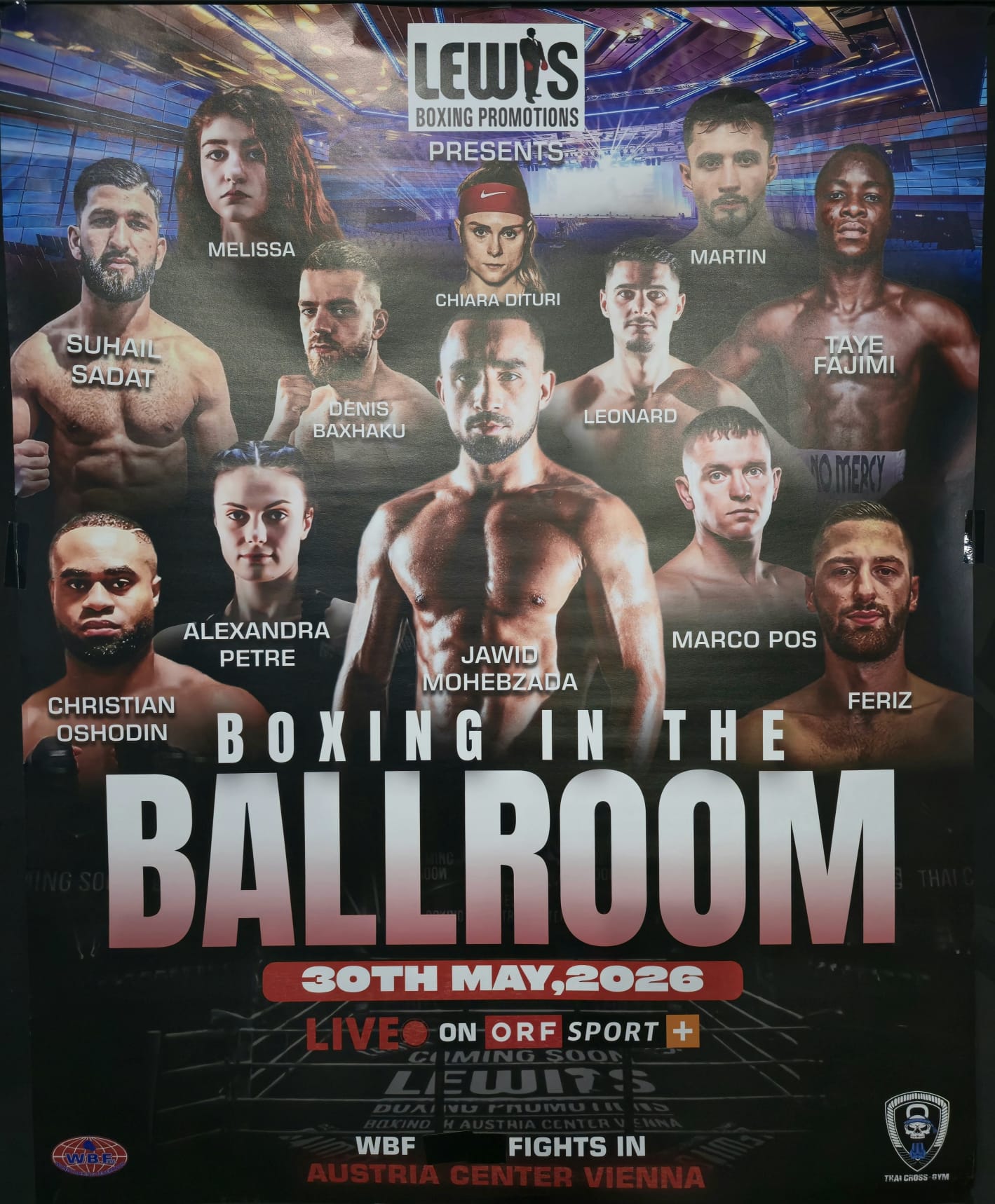 Boxing in the Ballroom — 30. Mai 2026, Austria Center Vienna, WBF Title Fight